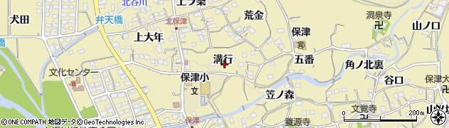 京都府亀岡市保津町溝行周辺の地図