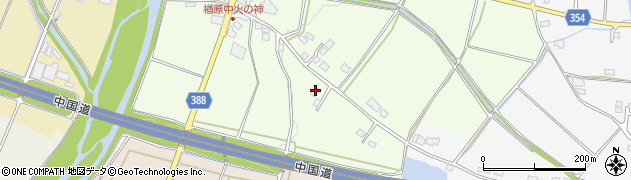 岡山県美作市楢原中171周辺の地図