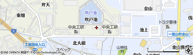 愛知県刈谷市今岡町吹戸池周辺の地図