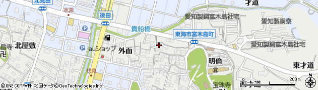 愛知県東海市富木島町貴船46周辺の地図