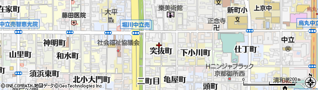 京都府京都市上京区突抜町45周辺の地図
