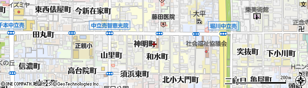 京都西陣公共職業安定所周辺の地図