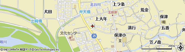 京都府亀岡市保津町上大年68周辺の地図