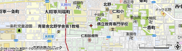 京都府京都市上京区下竪町周辺の地図