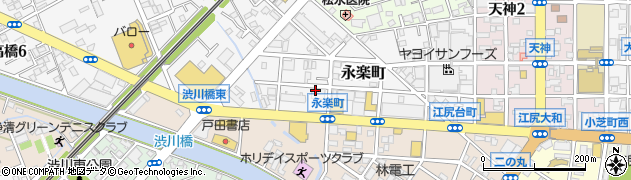 静岡県静岡市清水区永楽町周辺の地図