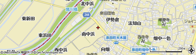 愛知県刈谷市泉田町南中浜周辺の地図