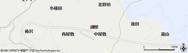 愛知県豊田市蕪木町（炭釜）周辺の地図