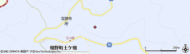 京都府亀岡市畑野町土ケ畑（沢ノ井）周辺の地図