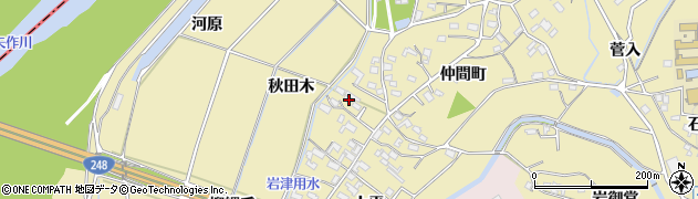愛知県岡崎市細川町上平106周辺の地図