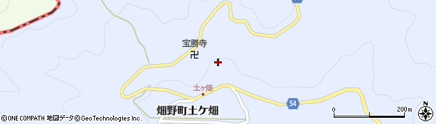 京都府亀岡市畑野町土ケ畑（岡垣内）周辺の地図