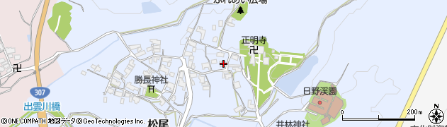 滋賀県蒲生郡日野町松尾584周辺の地図