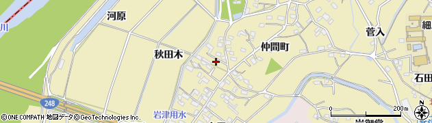 愛知県岡崎市細川町上平114周辺の地図