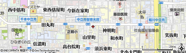 京都府京都市上京区多門町443周辺の地図