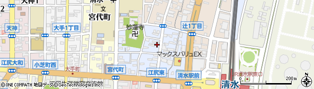 静岡県静岡市清水区本郷町周辺の地図