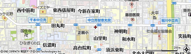 京都府京都市上京区多門町周辺の地図