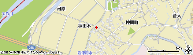 愛知県岡崎市細川町上平111周辺の地図