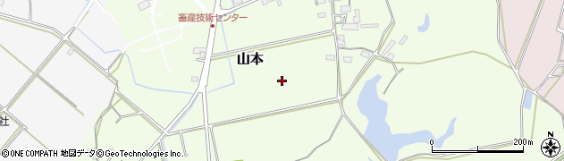 滋賀県蒲生郡日野町山本周辺の地図