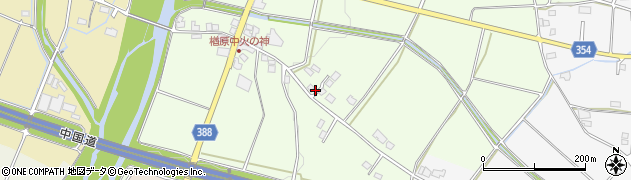 岡山県美作市楢原中202周辺の地図