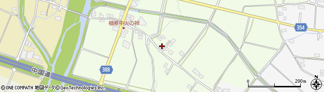 岡山県美作市楢原中203周辺の地図