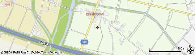 岡山県美作市楢原中220周辺の地図