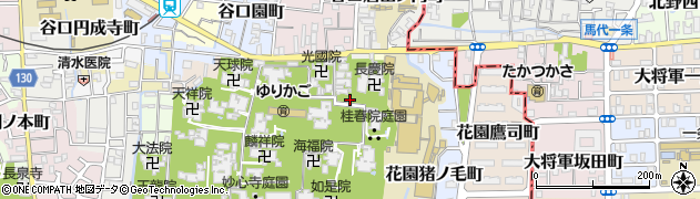 京都府京都市右京区花園寺ノ中町周辺の地図