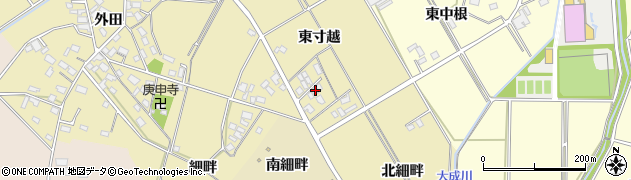 愛知県豊田市竹元町（東寸越）周辺の地図