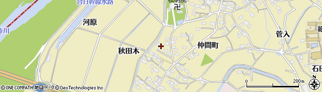 愛知県岡崎市細川町上平120周辺の地図