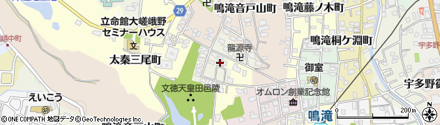 京都府京都市右京区太秦中山町5周辺の地図
