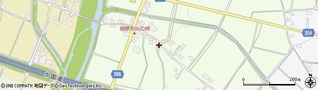 岡山県美作市楢原中219周辺の地図