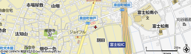 愛知県刈谷市泉田町割田29周辺の地図