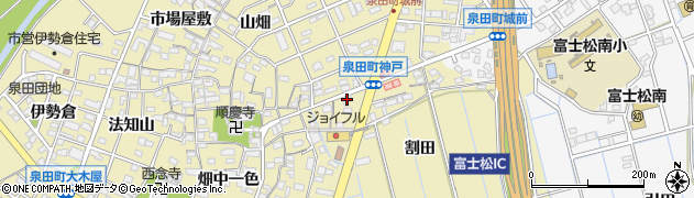 愛知県刈谷市泉田町神戸周辺の地図