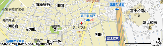 愛知県刈谷市泉田町（神戸）周辺の地図