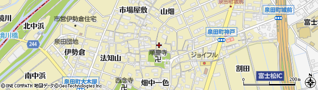 愛知県刈谷市泉田町池之浦周辺の地図