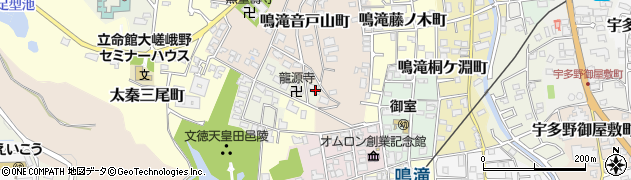 京都府京都市右京区太秦中山町4周辺の地図