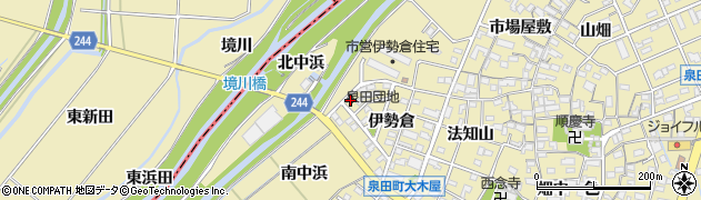 愛知県刈谷市泉田町（北中浜）周辺の地図