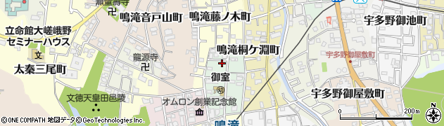 京都府京都市右京区鳴滝瑞穂町周辺の地図