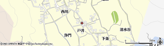 京都府亀岡市稗田野町鹿谷下条80周辺の地図