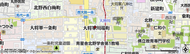 京都府京都市北区大将軍川端町周辺の地図