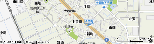愛知県刈谷市今岡町（上手掛）周辺の地図