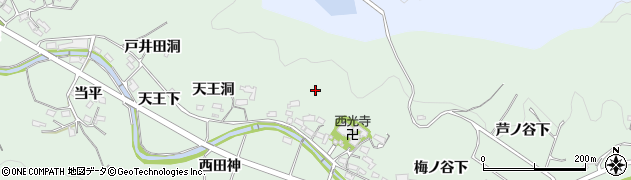 愛知県岡崎市奥殿町周辺の地図