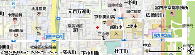 京都府京都市上京区讃州寺町周辺の地図