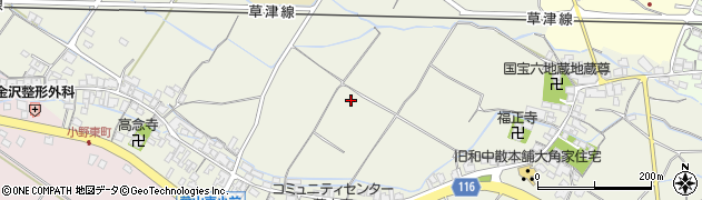 滋賀県栗東市六地蔵周辺の地図