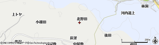 愛知県豊田市蕪木町（北野田）周辺の地図