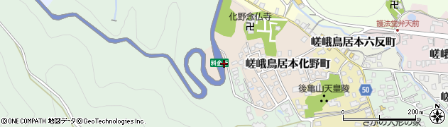 嵐山・高雄パークウェイ周辺の地図
