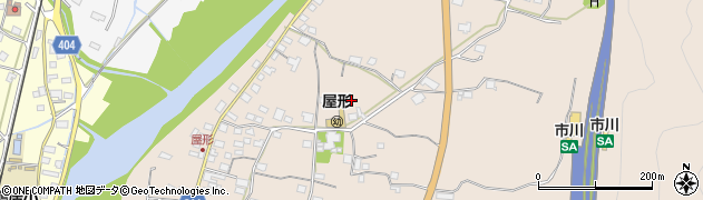 兵庫県神崎郡市川町屋形192周辺の地図