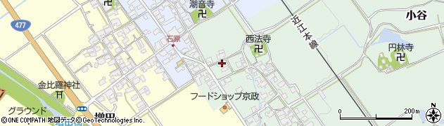 滋賀県蒲生郡日野町小谷39周辺の地図