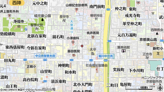 〒602-8235 京都府京都市上京区飛弾殿町の地図