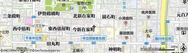 京都府京都市上京区新白水丸町周辺の地図