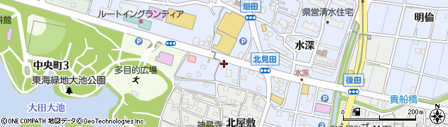 愛知県東海市荒尾町（宮ノ川）周辺の地図
