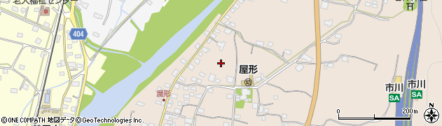 兵庫県神崎郡市川町屋形392周辺の地図